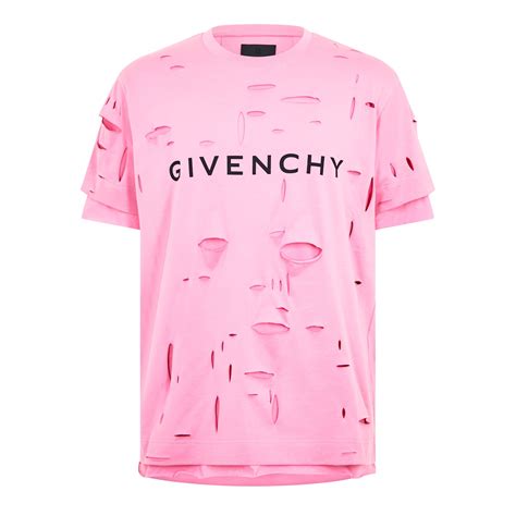 givenchy tsgirt|givenchy distressed t shirt.